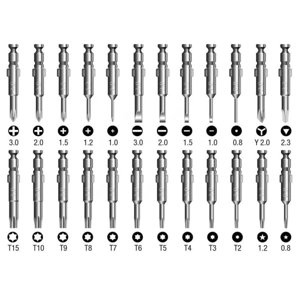 Full Screws drivers kit universal - 24 pieces